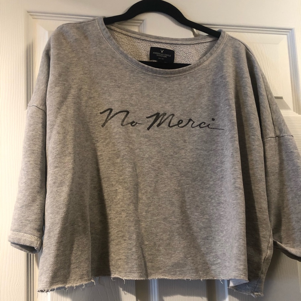 Crop top sweatshirt